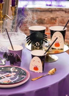 Kubeczki HALLOWEEN SPOOKY FRIENDS (6szt.) zestaw diy kubeczki na halloween dekoracje na halloween