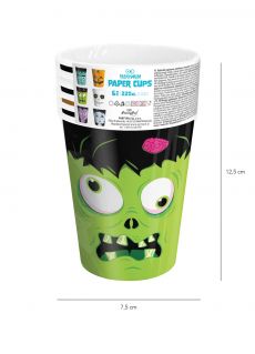 Kubki halloween MONSTERS (6szt.) kubeczki na Halloween kubeczki Halloween