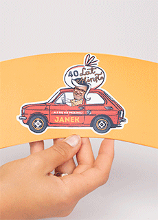 Kubeczki personalizowane I LOVE 80`s (8szt.)