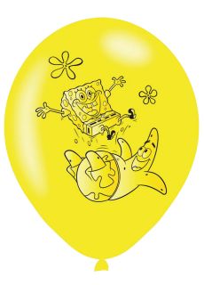 Lateksowe balony SPONGEBOB (6 szt.) 