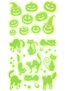 Naklejki wiecce w ciemnoci na halloween