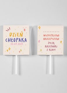 Personalizowane lizaki na DZIE� CH�OPAKA 8 szt. lizaki personalizowane pomys� na dzie� ch�opaka w szkole