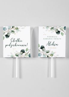 Personalizowane LIZAKI podzi�kowanie na komuni� (8szt.)