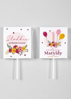 PERSONALIZOWANE LIZAKI podzikowania za przybycie na roczek (8szt.)