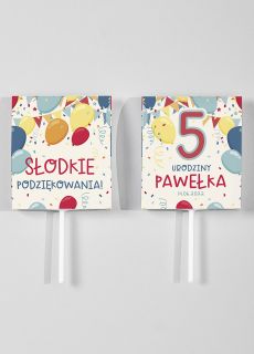Lizaki na podzikowanie dla goci BALONIKI urodziny dziecka