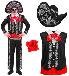 Str�j MARIACHI Dia de los Muertos - XXL