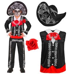Str�j MARIACHI Dia de los Muertos dzieci�cy - 164cm