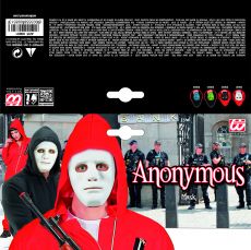 Maska bia�a twarz ANONIM