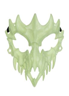 Maska �wiec�ca w ciemno�ci CZASZKA maska na halloween maska na twarz maska halloweenowa maska czaszka