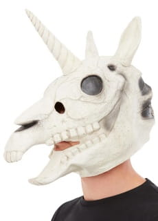 Maska halloweenowa CZASZKA JEDNORO�CA