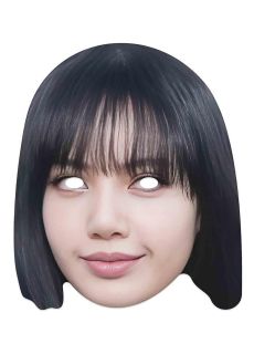 Papierowa maska LISA BLACKPINK maska papierowa urodziny blackpink maska blackpink