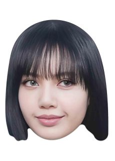 Papierowa maska LISA BLACKPINK maska papierowa urodziny blackpink maska blackpink
