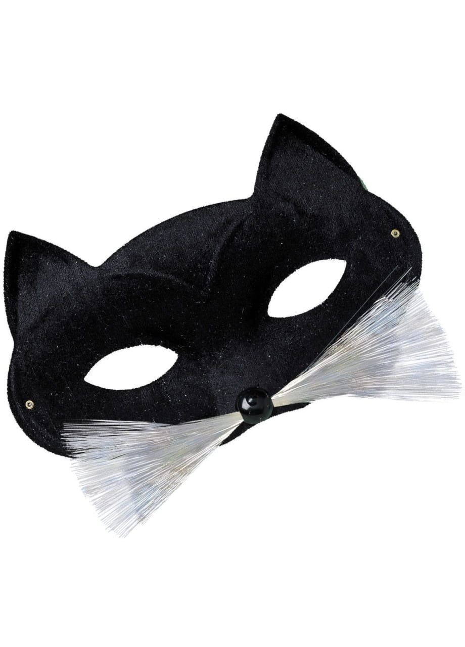 Maska kota karnawałowa maska z wąsami