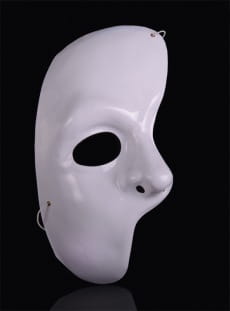 Maska karnawaowa mska PHANTOM biaa