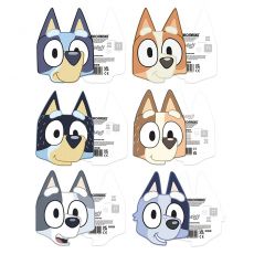 Papierowe maski dzieci�ce BLUEY r�ne postacie 6 szt. maska bluey maski imprezowe maski dla dzieci