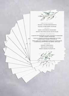 Personalizowane menu weselne DELIKATNE GA��ZKI