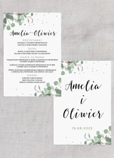 Menu weselne GA��ZKI eukaliptus