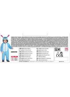 Str�j na bal przebiera�c�w NIEBIESKI POTWOREK 98cm