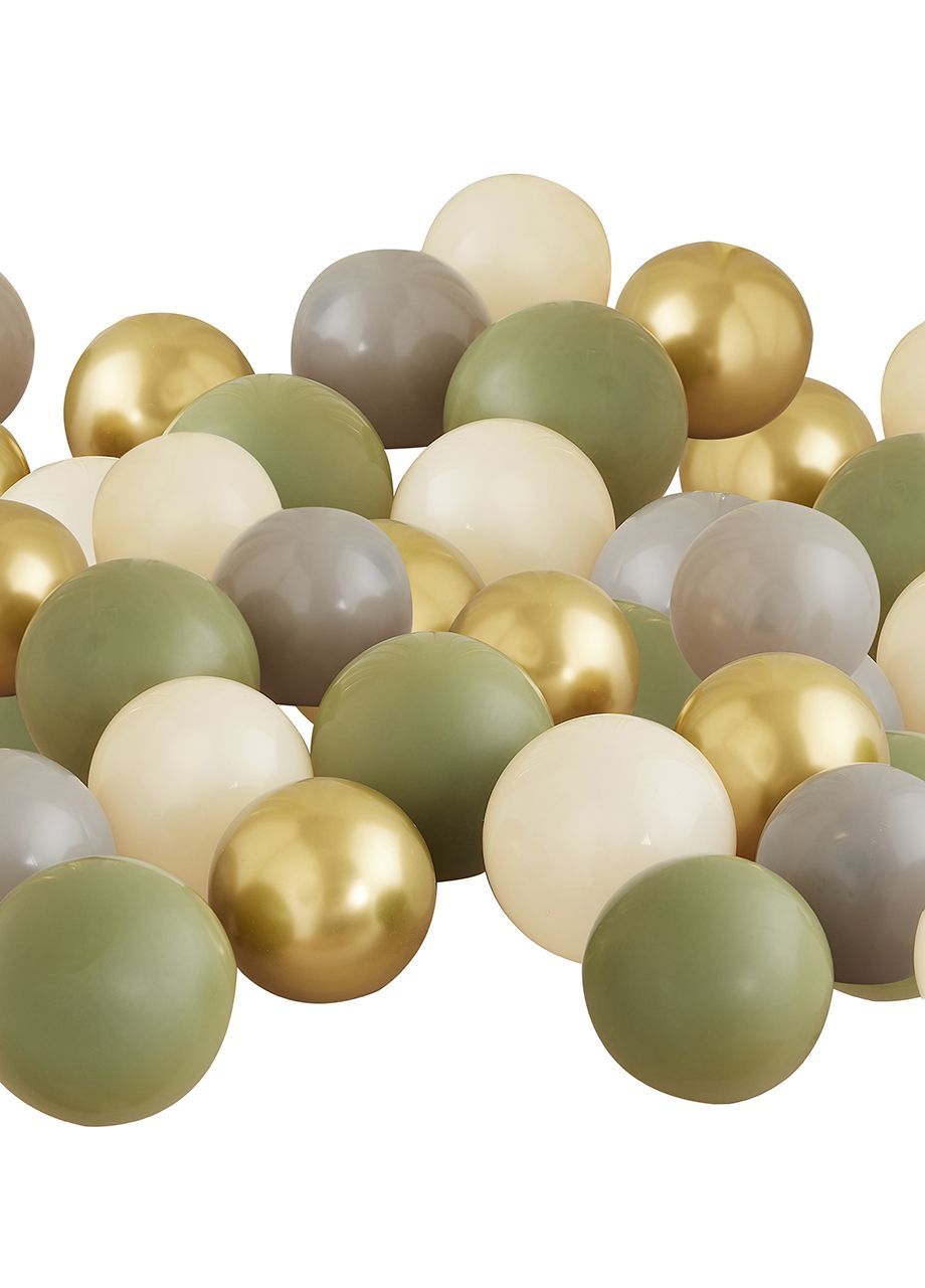 Balony BOHO Balony oliwkowe zestaw (40szt.)