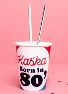 Kubeczki personalizowane I LOVE 80`s (8szt.)
