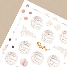 Personalizowane naklejki komunijne BOHO