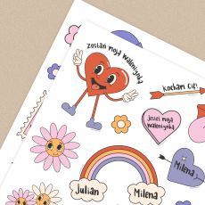 Naklejki WALENTYNKOWE z personalizacj�