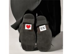 Naklejki na buty SERCE i YOU (2szt.)