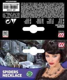 Naszyjnik na Halloween PAJ�KI dodatek do stroju czarownicy naszyjnik Halloween