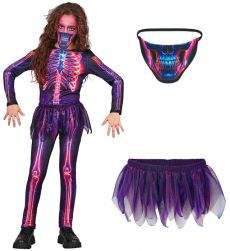 Halloweenowy str�j SZKIELECIK dla dziewczynki - 158cm