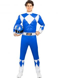 Niebieski kostium POWER RANGER - L