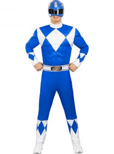 Niebieski kostium POWER RANGER - XL