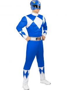Niebieski kostium POWER RANGER - XL