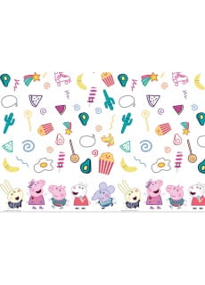 Obrus urodzinowy dla dzieci WINKA PEPPA foliowy (120x180cm)