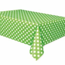 Obrus foliowy KROPKI zielony 137x274cm