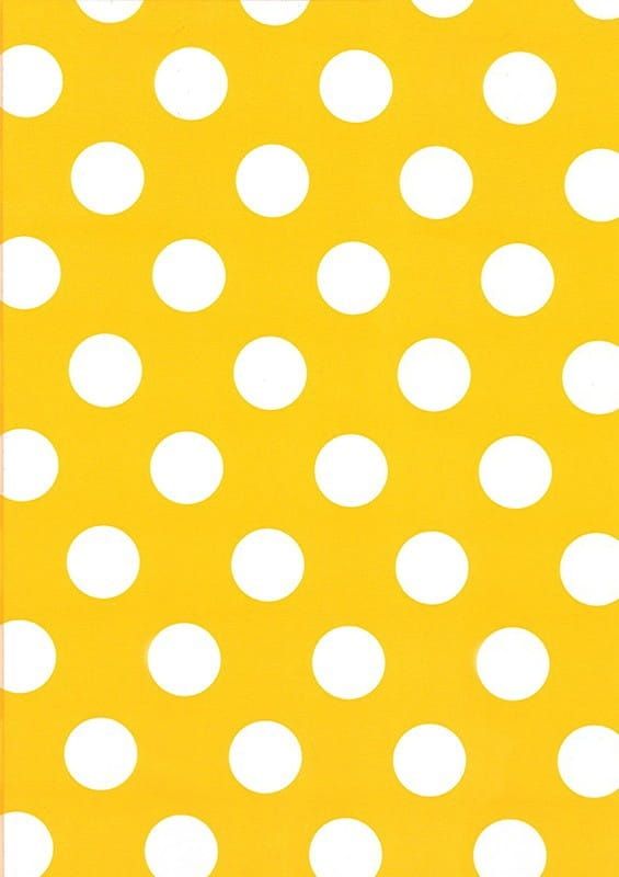 Obrus foliowy KROPKI żółty 137x274cm
