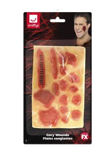Sztuczne rany MAKE UP na Halloween sztuczne rany make up halloween charakteryzacja halloween