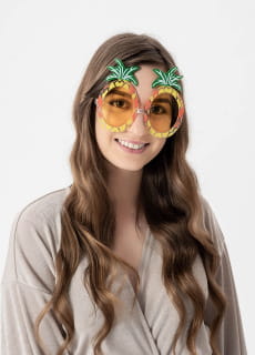MIESZNE okulary ANANASY w stylu hawajskim