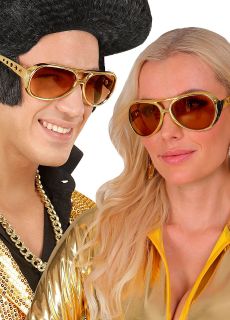 Z�ote okulary ELVIS lata 50.