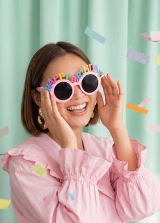 Okulary imprezowe HAPPY BIRTHDAY okulary urodzinowe okulary na urodziny imprezowe okulary