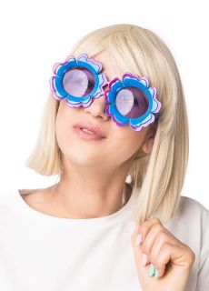 Okulary imprezowe KWIATKI lata 70
