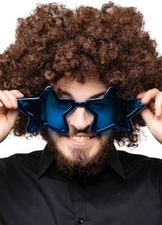 Okulary MEGA GWIAZDY niebieskie