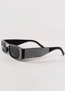 Okulary DISCO prostoktne czarne