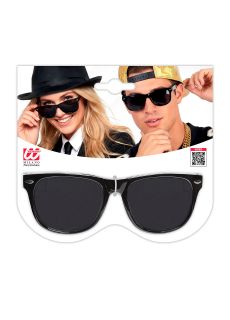 Okulary imprezowe CZARNE przeciws�oneczne