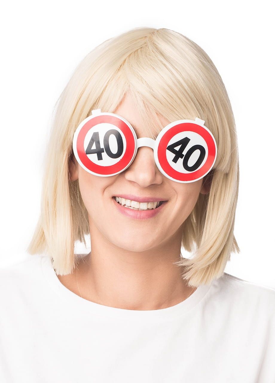 Okulary ZNAK śmieszny gadżet na 40 urodziny