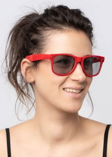 Okulary imprezowe CZERWONE