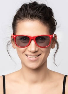 Okulary imprezowe CZERWONE