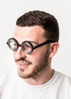 mieszne okulary NERD - denka od butelek