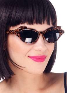 Okulary w stylu lat 80 PANTERKA