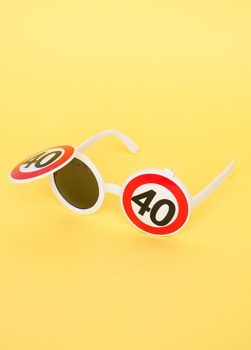 Okulary ZNAK śmieszny gadżet na 40 urodziny