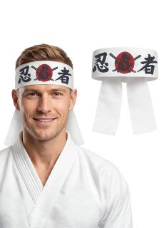 Opaska bia�a KARATE bia�a opaska na g�ow� opaska na g�ow� str�j karate